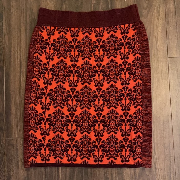 NWT Anthropologie Moth Jacquard Motif Knit Skirt - Picture 7 of 7